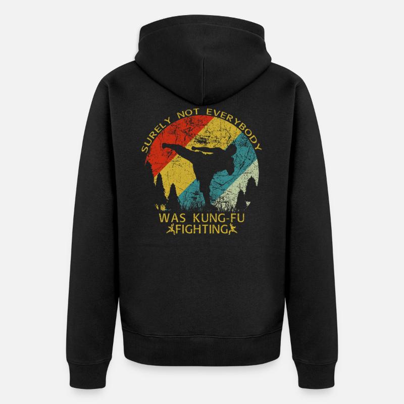kung fu - Veste à capuche bio Premium Unisexe - noir