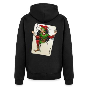 JOKER - Veste à capuche bio Premium Unisexe - noir - Dos - Nico (187cm)