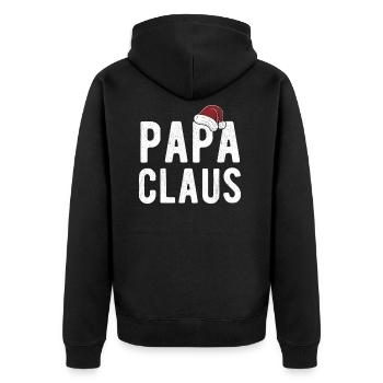Papa Claus - Veste à capuche bio Premium Unisexe - noir - Dos - Nico (187cm)