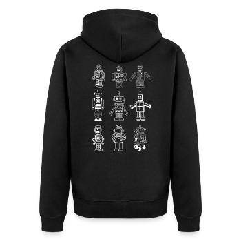 Ingénierie de Robots Robotisc - Veste à capuche bio Premium Unisexe - noir - Dos - Nico (187cm)