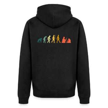 Géologue de l'évolution Géologie Rétro géologues - Veste à capuche bio Premium Unisexe - noir - Dos - Nico (187cm)