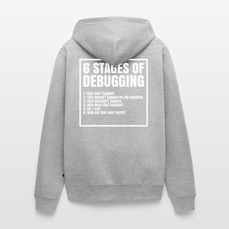 Computer Science Programmer Coder C++ Html Unisex Premium Organic Zip Hoodie