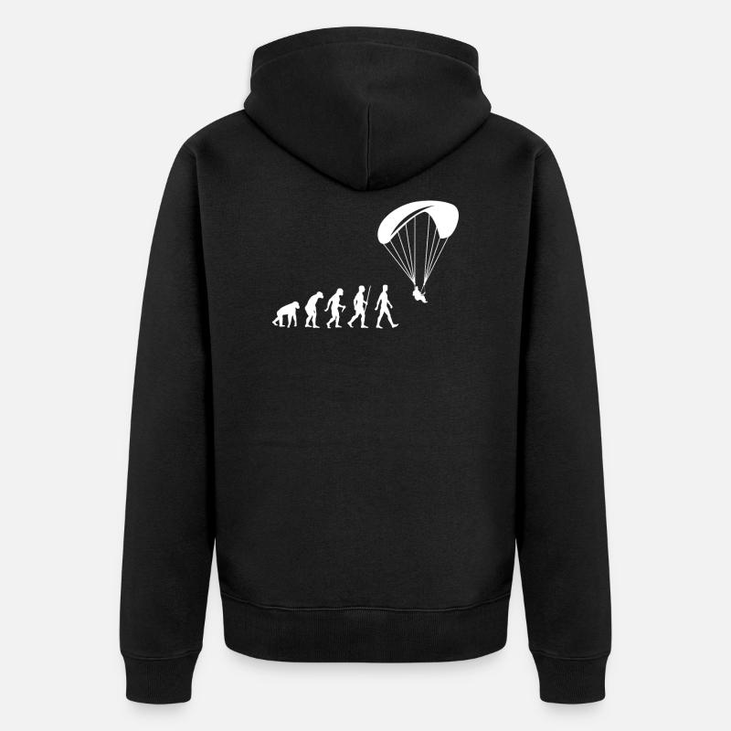 Parapente Evolution Parapente - Veste à capuche bio Premium Unisexe - noir