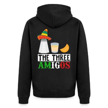 Avogato Pinata Party Happy Cinco De Mayo Fest - Unisex Premium Bio Zip Hoodie - Schwarz - Hinten - Nico (187cm)