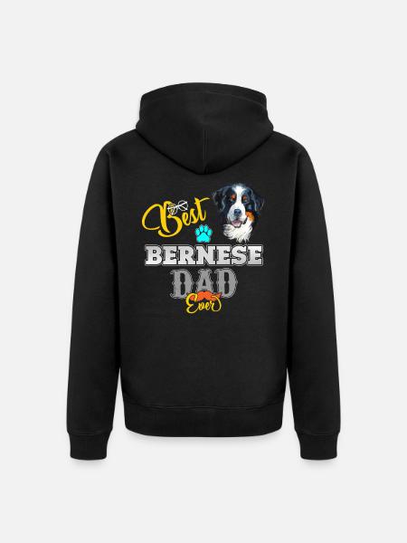 Berner Sennenhund - Unisex Premium Bio Zip Hoodie - Schwarz
