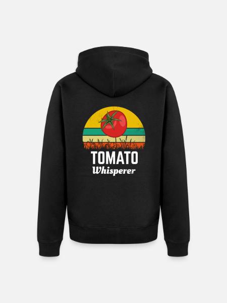tomatoes - Unisex Premium Organic Zip Hoodie - black