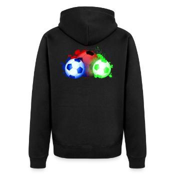 Football - Veste à capuche bio Premium Unisexe - noir - Dos - Nico (187cm)
