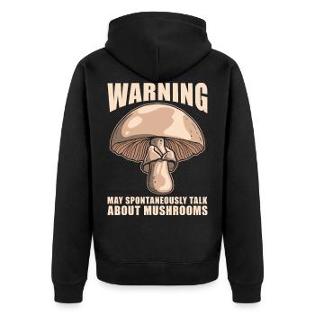 Cueilleur de champignons de champignons Cueilleur de champignons - Veste à capuche bio Premium Unisexe - noir - Dos - Nico (187cm)