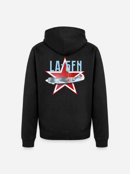 LA-5FN w/o data - AS2106 - Unisex Premium Organic Zip Hoodie - black