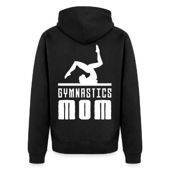 Gymnastics Mama Gymnast Gymnast Gymnastin - Unisex Premium Organic Zip Hoodie - black - Back - Nico (187cm)