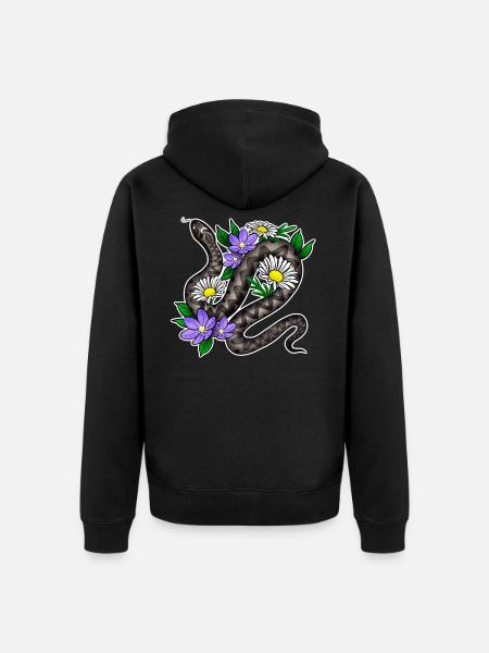 Viper - Unisex Premium Organic Zip Hoodie - black