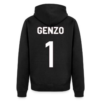 Genzo wakabayashi gardien de but - Veste à capuche bio Premium Unisexe - noir - Dos - Nico (187cm)