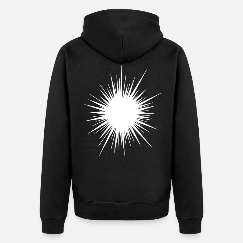 Symbole Seeigelicon - Veste à capuche bio Premium Unisexe - noir