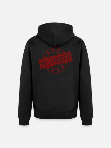 Abi Abitur 2022 Geschenke - Unisex Premium Bio Zip Hoodie - Schwarz