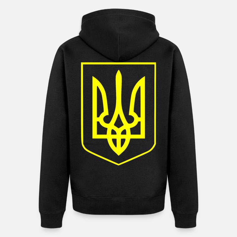Ukraine - Veste à capuche bio Premium Unisexe - noir