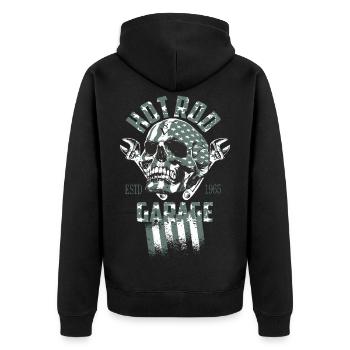 Hot Rod Garage - Veste à capuche bio Premium Unisexe - noir - Dos - Nico (187cm)