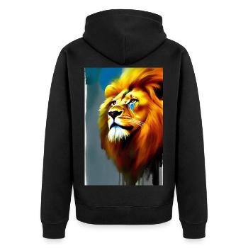 Le Roi Lion - Veste à capuche bio Premium Unisexe - noir - Dos - Nico (187cm)
