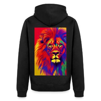 Le Roi Lion - Veste à capuche bio Premium Unisexe - noir - Dos - Nico (187cm)