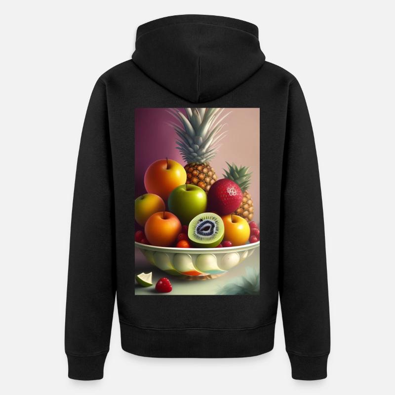 Fruit - Veste à capuche bio Premium Unisexe - noir