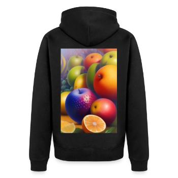 Fruit - Veste à capuche bio Premium Unisexe - noir - Dos - Nico (187cm)
