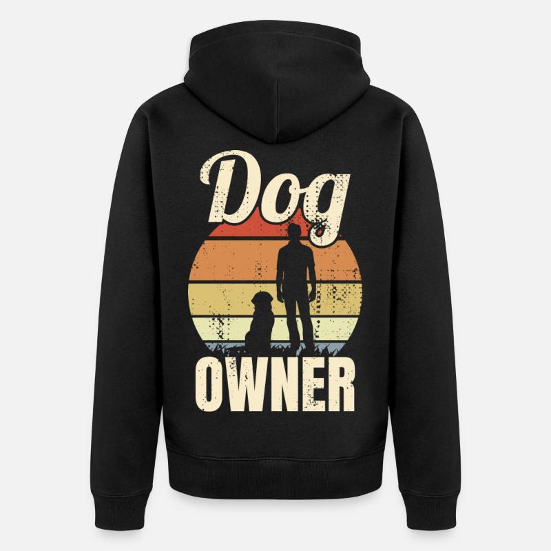 Propriétaire de chien - Veste à capuche bio Premium Unisexe - noir