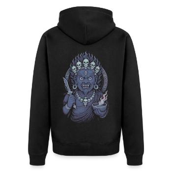 Sri Mahakala - Veste à capuche bio Premium Unisexe - noir - Dos - Nico (187cm)