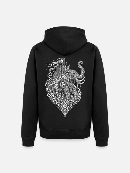 Der Centurio – Veteran der Legion - Unisex Premium Bio Zip Hoodie - Schwarz