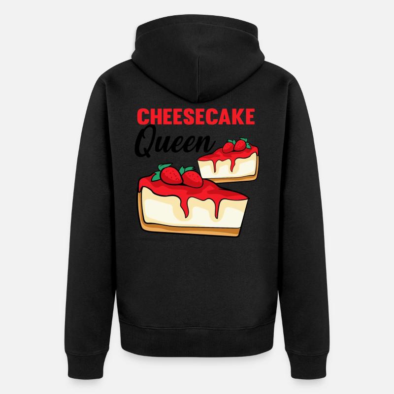 Cheesecae reine - Veste à capuche bio Premium Unisexe - noir