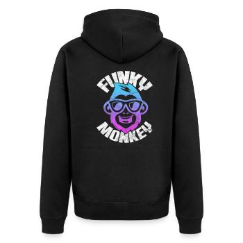 Funk de singe - Veste à capuche bio Premium Unisexe - noir - Dos - Nico (187cm)