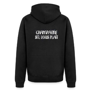 blockedTitle - Veste à capuche bio Premium Unisexe - noir - Dos - Nico (187cm)