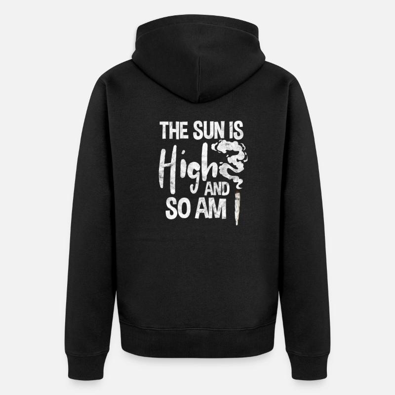 Cannabis - Veste à capuche bio Premium Unisexe - noir