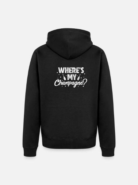 blockedTitle - Unisex Premium Organic Zip Hoodie - black