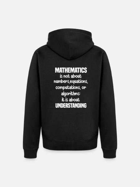 Math Teacher - Unisex Premium Organic Zip Hoodie - black