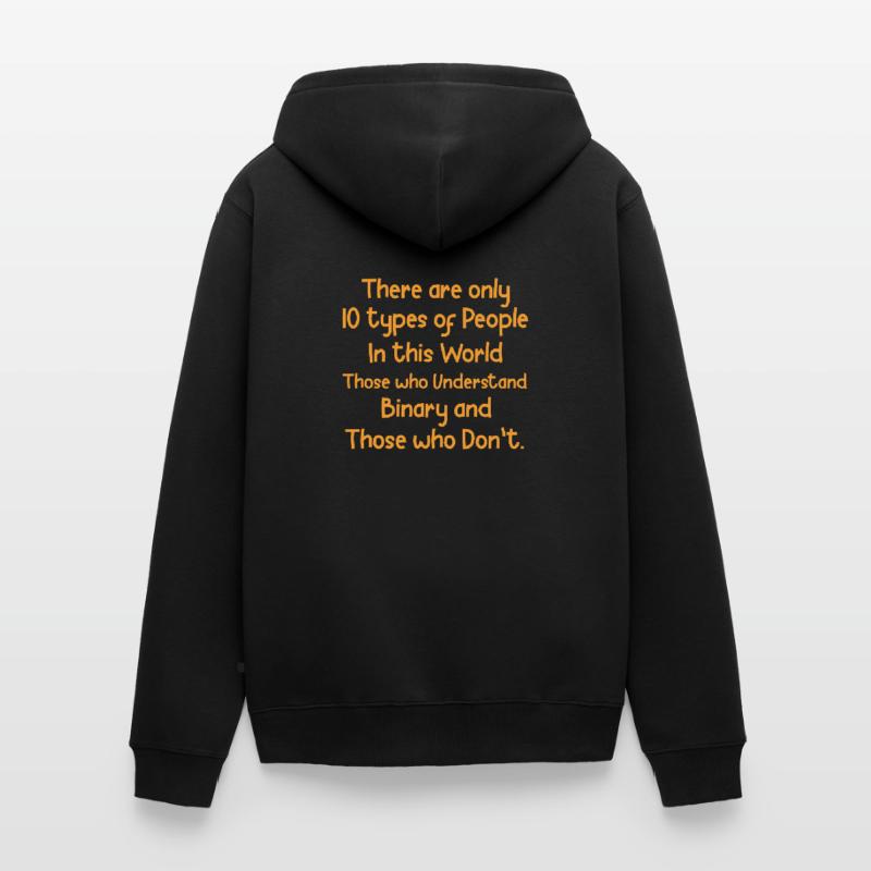 Binär Code Programmierer Coder Geschenk Unisex Premium Bio Zip Hoodie