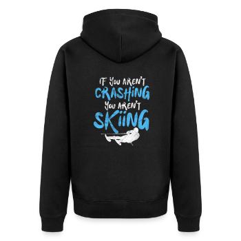 Ski Ski Neige Hiver Vacances au ski Cadeau - Veste à capuche bio Premium Unisexe - noir - Dos - Nico (187cm)