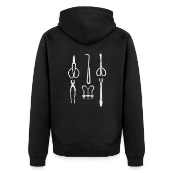 Bonsaï - Veste à capuche bio Premium Unisexe - noir - Dos - Nico (187cm)