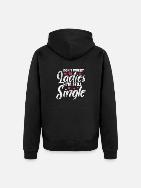 Single - Unisex Premium Organic Zip Hoodie - black