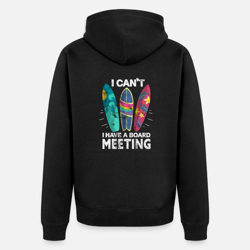 Surf - Veste à capuche bio Premium Unisexe - noir