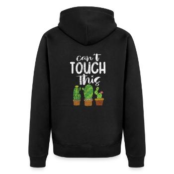 Cactus - Veste à capuche bio Premium Unisexe - noir - Dos - Nico (187cm)