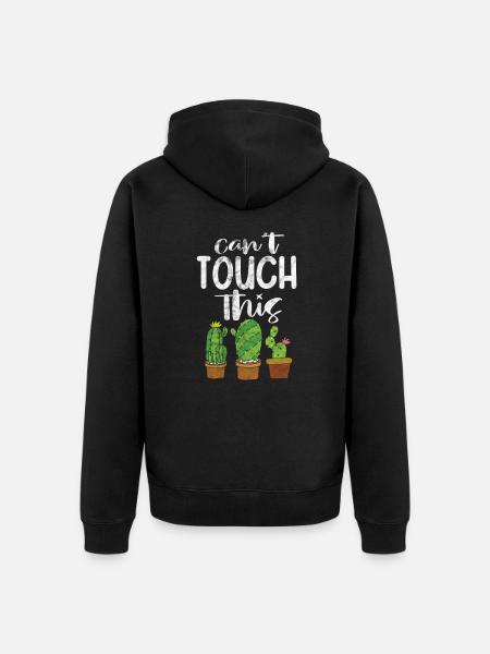 Cactus - Unisex Premium Organic Zip Hoodie - black