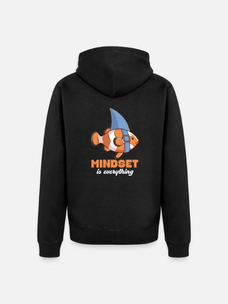 Requin - Veste à capuche bio Premium Unisexe - noir