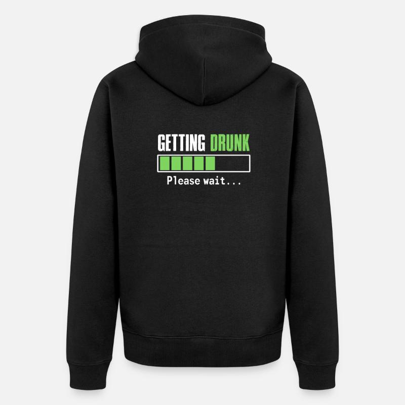 Junggesellenabschied - Unisex Premium Bio Zip Hoodie - Schwarz