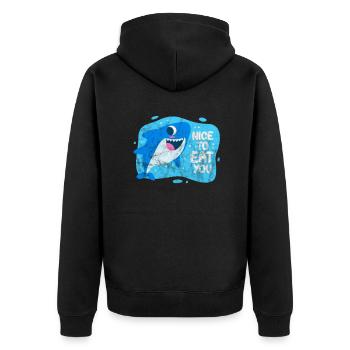 Requins Shark Ailerons de requin Shark Sea Gift - Veste à capuche bio Premium Unisexe - noir - Dos - Nico (187cm)