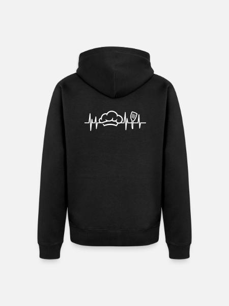Cook - Unisex Premium Organic Zip Hoodie - black