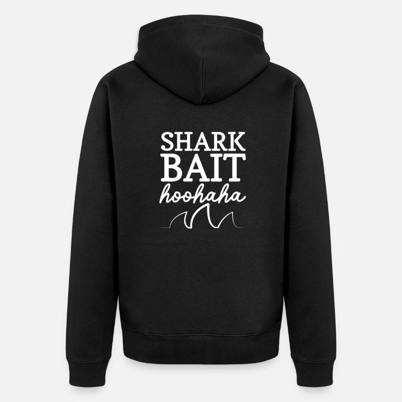 Requin - Veste à capuche bio Premium Unisexe - noir