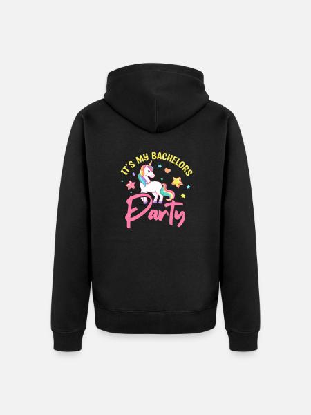 Bachelor party - Unisex Premium Organic Zip Hoodie - black
