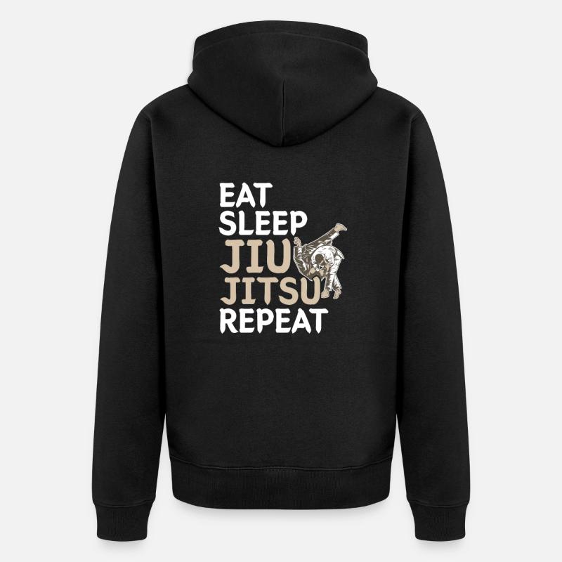 Jiu-Jitsu - Unisex Premium Bio Zip Hoodie - Schwarz