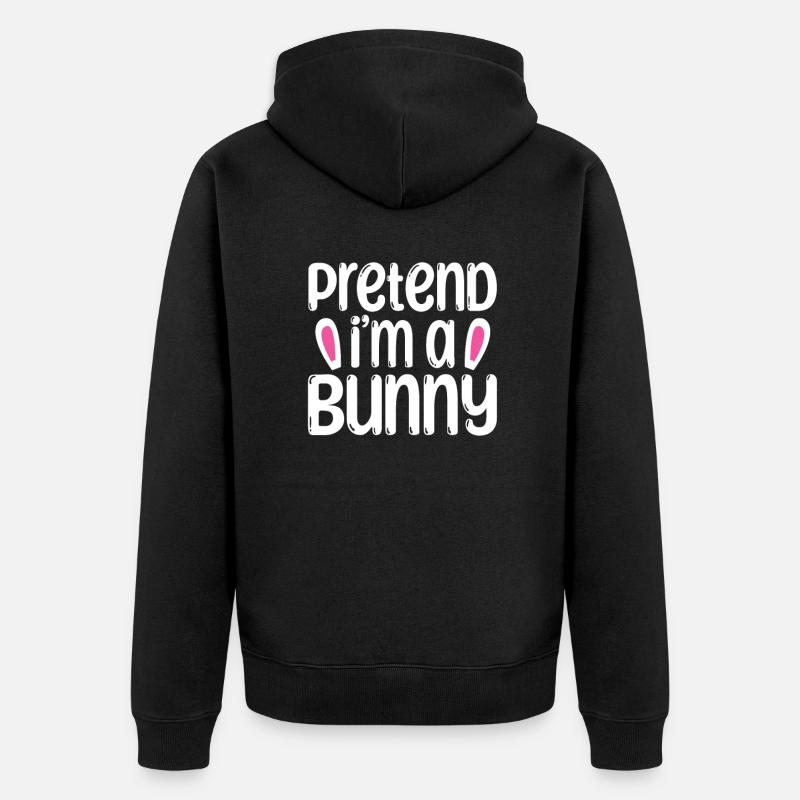 Costume de lapin - Veste à capuche bio Premium Unisexe - noir