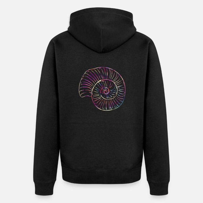 Paléontologie - Veste à capuche bio Premium Unisexe - noir