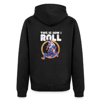 Jiu Jitsu Bjj Arts Martiaux Jiu-Jitsu Combat Cadeau - Veste à capuche bio Premium Unisexe - noir - Dos - Nico (187cm)
